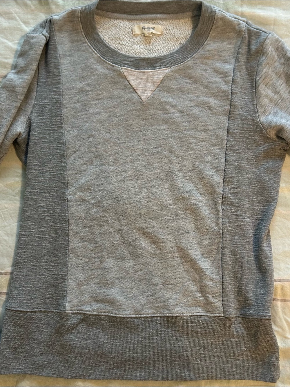 Madewell Kids Heather Gray Crew Sweatshirt